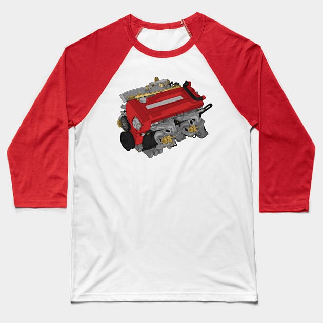 RB26 sticker Baseball T-Shirt by ArtyMotive